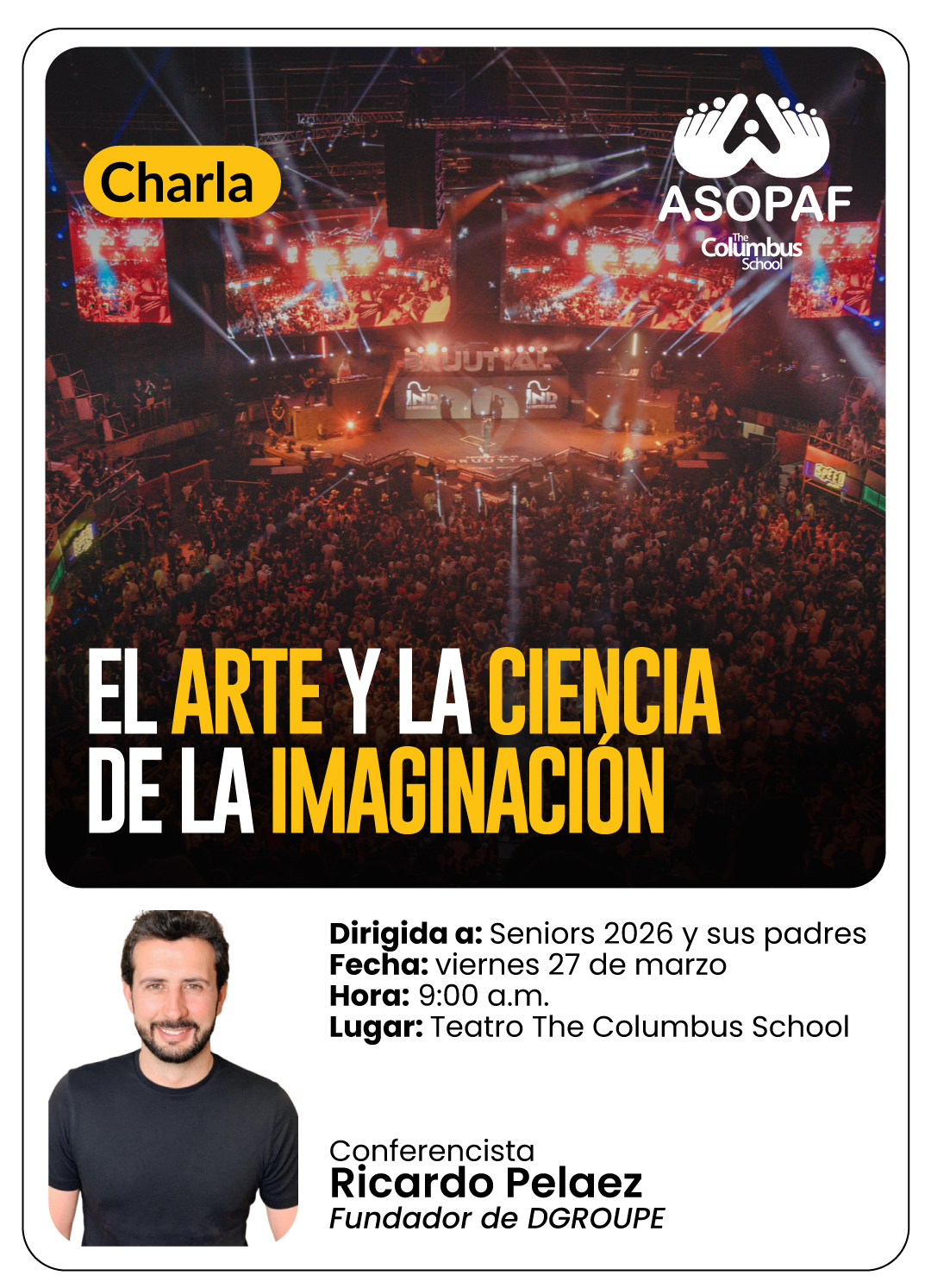Charla: el arte y la ciencia de la imaginación